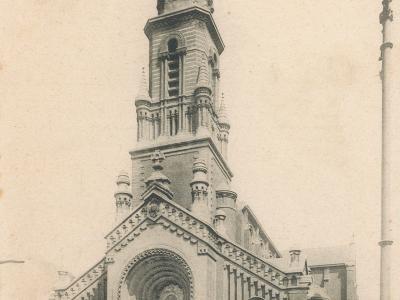 L'église Sainte-Marie-Madeleine au début du XXème siècle © Fonds Christian Janssens