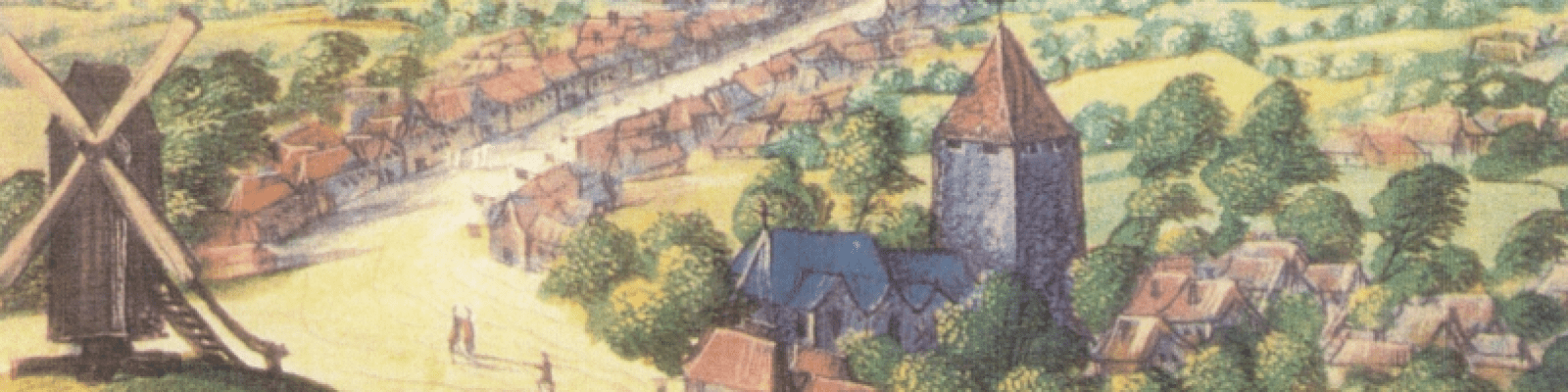 Représentation de la Ville entre 1596 et 1612 © Fonds Christian Janssens