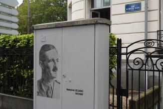 Pochoir de MOS'ART représentant le Maréchal Leclerc